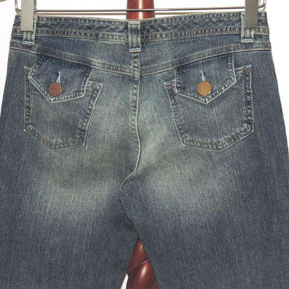 Calvin Klein Boot Cut Stretch Denim Jeans - Picture 6 of 7